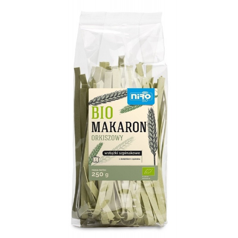 MAKARON (ORKISZOWY) WSTĄŻKI BIO 250 g - NIRO