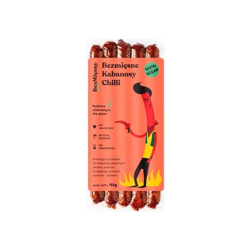 Wegańskie kabanosy chilli 160 g