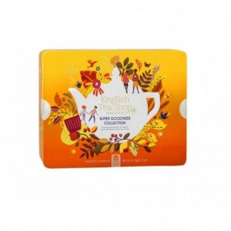 Zestaw herbatek Super Goodness Collection w ozdobnej puszce BIO 61,5 g